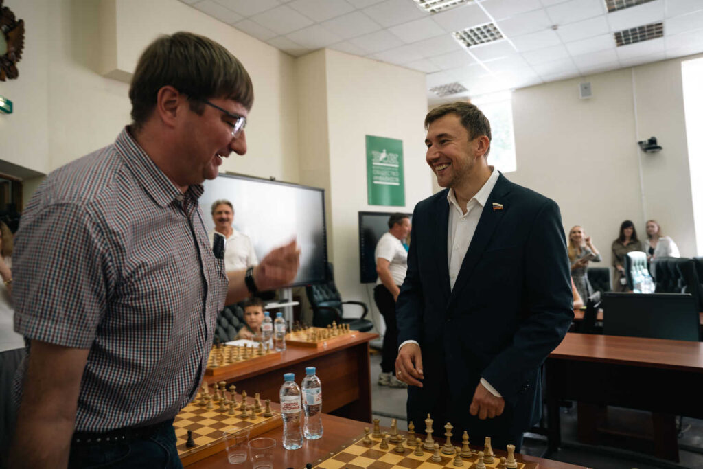 Подписание Соглашения с Всероссийским обществом инвалидов и сеанс одновременной игры Сергея Карякина, Москва, 22.07.2026